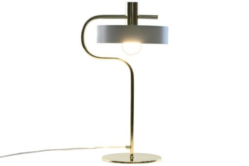 LAMPARA SOBREMESA METAL 28X18X46 BLANCO LA-214593 Disponible ref13575
