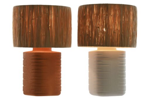 LAMPARA SOBREMESA CERAMICA RAFIA 35X35X55 2 SURT. LA-214627 Disponible ref13573 - Imagen 4