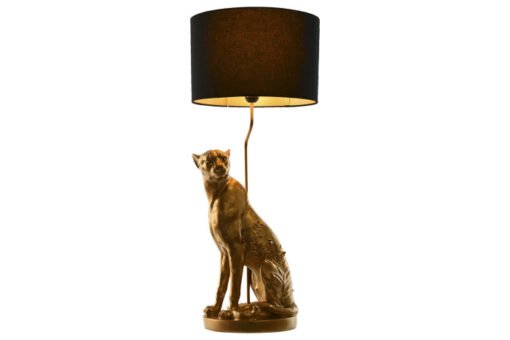 LAMPARA SOBREMESA RESINA 33X33X78,5 LEOPARDO LA-214659 Disponible ref13572