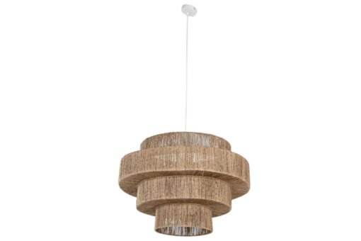 LAMPARA TECHO YUTE METAL 70X70X47 NATURAL MARRON LA-214695 Disponible Ref 13499 - Imagen 2