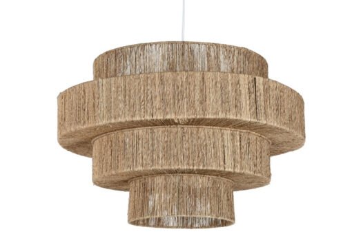 LAMPARA TECHO YUTE METAL 70X70X47 NATURAL MARRON LA-214695 Disponible Ref 13499 - Imagen 5