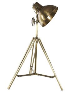 LAMPARA PIE METAL 68X66X142 DORADO LA-215315 Disponible Ref 13537