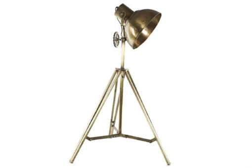 LAMPARA PIE METAL 68X66X142 DORADO LA-215315 Disponible Ref 13537