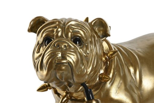 LAMPARA SOBREMESA RESINA 45X23X34 BULLDOG DORADO LA-215933 Disponible ref13569 - Imagen 3