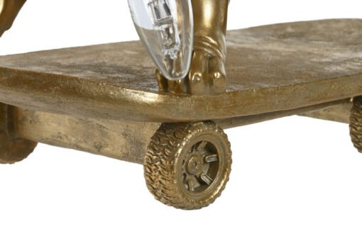LAMPARA SOBREMESA RESINA 45X23X34 BULLDOG DORADO LA-215933 Disponible ref13569 - Imagen 2
