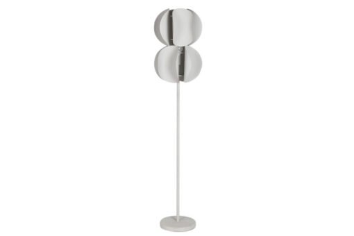 LAMPARA PIE METAL 30X30X151 RUGOSO BLANCO LA-216288 Disponible Ref 13535