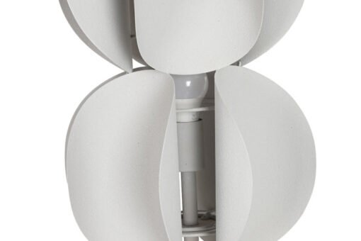 LAMPARA PIE METAL 30X30X151 RUGOSO BLANCO LA-216288 Disponible Ref 13535 - Imagen 3