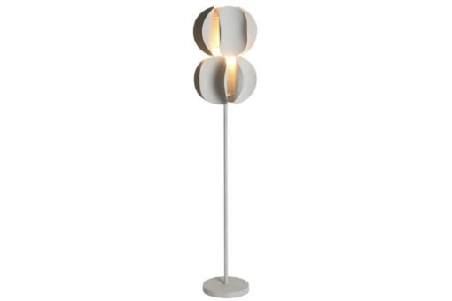 LAMPARA PIE METAL 30X30X151 RUGOSO BLANCO LA-216288 Disponible Ref 13535 - Imagen 2