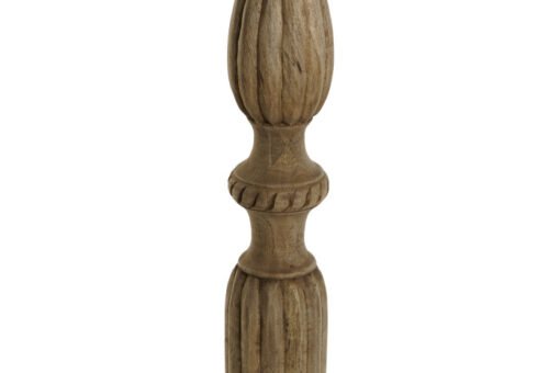 LAMPARA PIE MADERA YUTE 60X60X180 TALLADO NATURAL LA-216579 Disponible Ref 13534 - Imagen 5