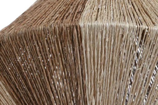 PANTALLA YUTE METAL 38X38X36 NATURAL LA-217470 Disponible Ref 13491 - Imagen 3