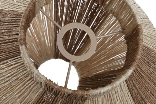 PANTALLA YUTE METAL 38X38X36 NATURAL LA-217470 Disponible Ref 13491 - Imagen 4