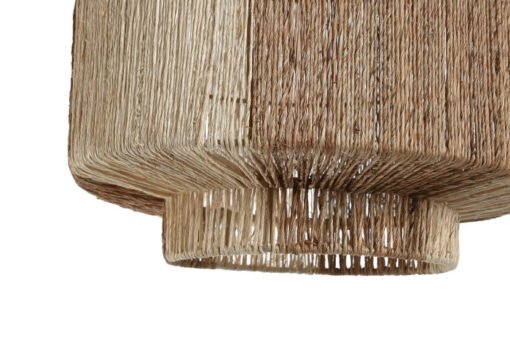 PANTALLA YUTE METAL 30X30X29 NATURAL LA-217471 Disponible Ref 13490 - Imagen 3