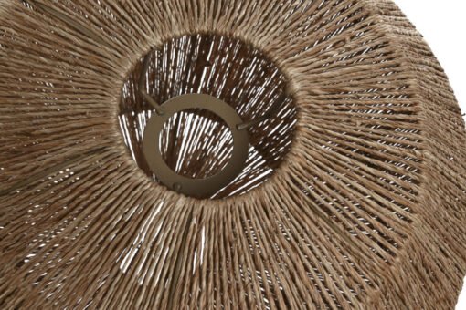 PANTALLA YUTE METAL 40X40X37,5 NATURAL LA-217472 Disponible ref13488 - Imagen 3