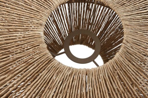 PANTALLA YUTE METAL 51X51X20 NATURAL LA-217473 Disponible ref13487 - Imagen 3