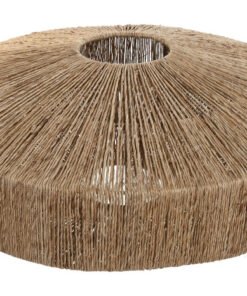 PANTALLA YUTE METAL 51X51X20 NATURAL LA-217473 Disponible ref13487