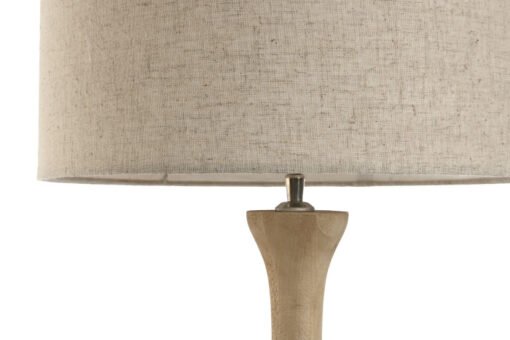 LAMPARA SOBREMESA MANGO ALGODON 40X40X78 NATURAL LA-217667 Disponible Ref 13561 - Imagen 3