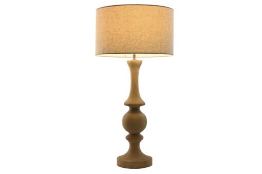 LAMPARA SOBREMESA MANGO ALGODON 40X40X78 NATURAL LA-217667 Disponible Ref 13561 - Imagen 2