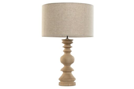 LAMPARA SOBREMESA MANGO ALGODON 40X40X60 NATURAL LA-217668 Disponible ref13560 - Imagen 4