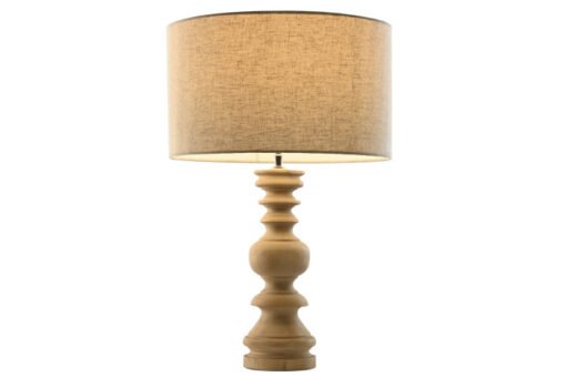LAMPARA SOBREMESA MANGO ALGODON 40X40X60 NATURAL LA-217668 Disponible ref13560