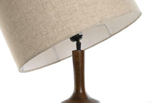 LAMPARA SOBREMESA MANGO ALGODON 40X40X70 MARRON LA-217672 Disponible 13559 - Imagen 2
