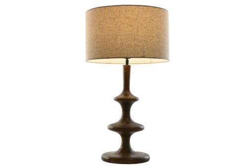 LAMPARA SOBREMESA MANGO ALGODON 40X40X70 MARRON LA-217672 Disponible 13559