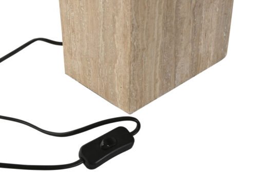 LAMPARA SOBREMESA MARMOL ALGODON 40X40X59 BEIGE LA-217674 Disponible ref13558 - Imagen 2