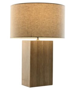 LAMPARA SOBREMESA MARMOL ALGODON 40X40X59 BEIGE LA-217674 Disponible ref13558