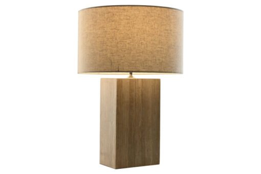 LAMPARA SOBREMESA MARMOL ALGODON 40X40X59 BEIGE LA-217674 Disponible ref13558