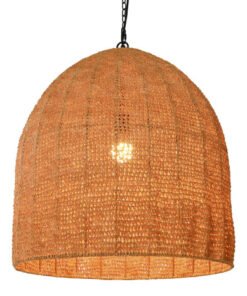 LAMPARA TECHO FIBRA 56X56X68,5 NATURAL NATURAL LA-217685 Disponible Ref 13494