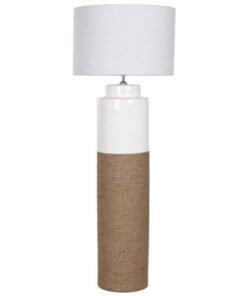 LAMPARA PIE CERAMICA LINO 50X50X139,5 BLANCO LA-217692 Disponible Ref 13533