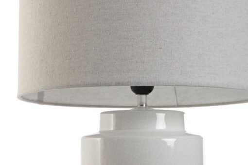 LAMPARA SOBREMESA CERAMICA LINO 38X38X61,5 BLANCO LA-217693 Disponible ref13557 - Imagen 3