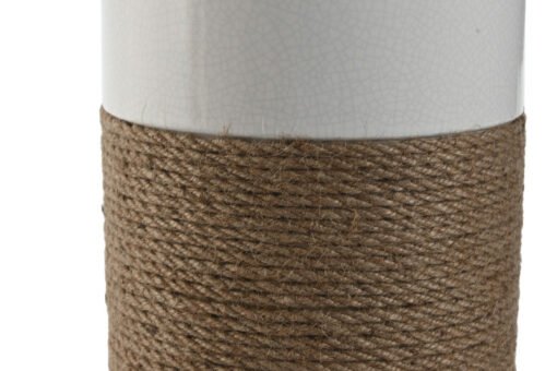 LAMPARA SOBREMESA CERAMICA LINO 38X38X61,5 BLANCO LA-217693 Disponible ref13557 - Imagen 2
