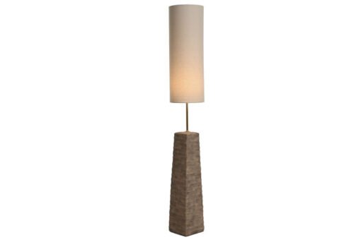 LAMPARA PIE CERAMICA LINO 25X25X165 MARRON LA-217695 Disponible Ref 13532 - Imagen 2