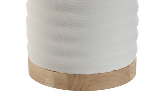 LAMPARA SOBREMESA CERAMICA LINO 46X46X77 BLANCO LA-217697 Disponible ref13556 - Imagen 3