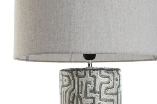 LAMPARA SOBREMESA CERAMICA LINO 42X42X73 BLANCO LA-217698 Disponible ref13555 - Imagen 4