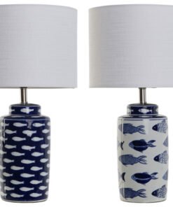 LAMPARA SOBREMESA CERAMICA 28X28X49 PECES 2 SURT. LA-217793 Disponible ref13551