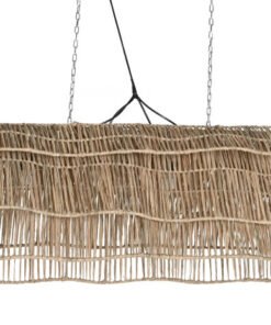 LAMPARA TECHO FIBRAS NATURALES 135X55X42 LA-217883 Disponible Ref 13493