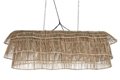 LAMPARA TECHO FIBRAS NATURALES 135X55X42 LA-217883 Disponible Ref 13493