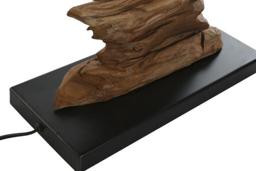 LAMPARA SOBREMESA TECA HIERRO 50X22X80 LA-217903 Disponible ref13547 - Imagen 5