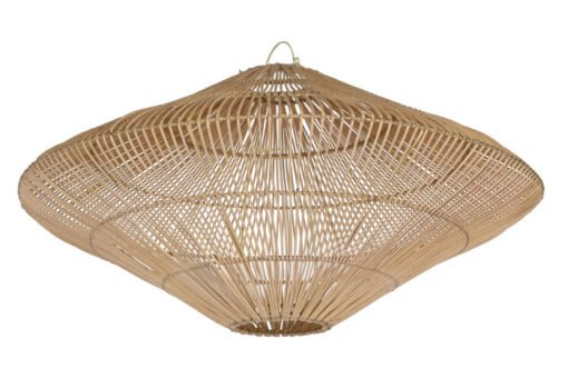 PANTALLA BAMBU 80X80X40 HECHO A MANO NATURAL LA-217937 Disponible ref13483