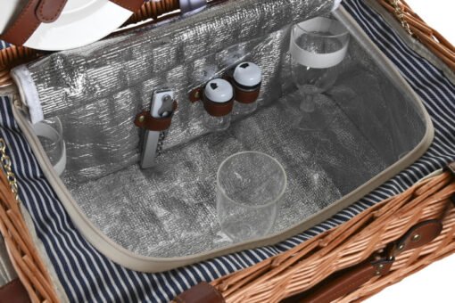 CESTA PICNIC SET 16 MIMBRE 46X30X20 4 SERVIC PC-200712 Disponible Ref 13478 - Imagen 5