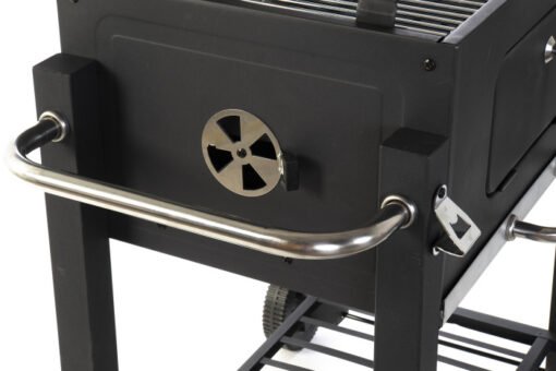 BARBACOA ACERO 140X60X108 TERMOMETRO NEGRO RC-166569 Disponible Ref 13479 - Imagen 3