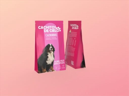 Comida de perro Cachitos de Cielo de Salmon,Pollo y Arroz integral pack de 2 sacos 2 x 4 kilos Ref2053