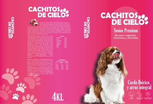 Comida de perro Cachitos de Cielo de Cerdo Iberico y Arroz integral pack 2 sacos 2x4 kilos Ref2060 - Imagen 2