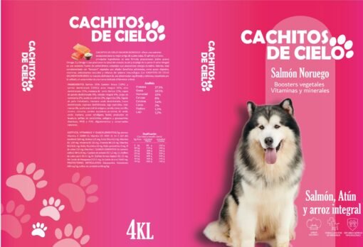 Comida de Perro Cachitos de Cielo de Salmon, Atun y Arroz integral pack de 2 sacos 2x4 kilos Ref2059 - Imagen 2