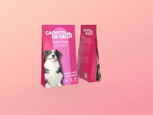 Comida para perro Cachitos de Cielo de Cordero, Ternera y Arroz integral pack de 2 sacos 2x4 kilos Ref2057