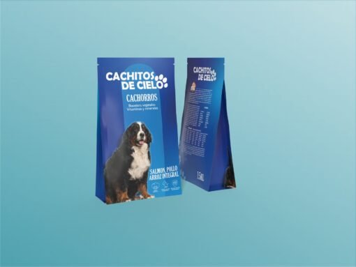 Comida para perros Premiun  15 kilos Cachitos de cielo  para cachorros .Salmon ,Pollo y Arroz Integral extra Ref 2039